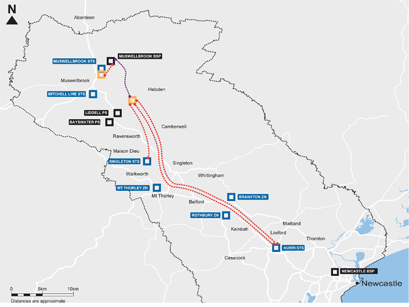 Hunter Central Coast Renewable Energy Zone Route Map October 2024