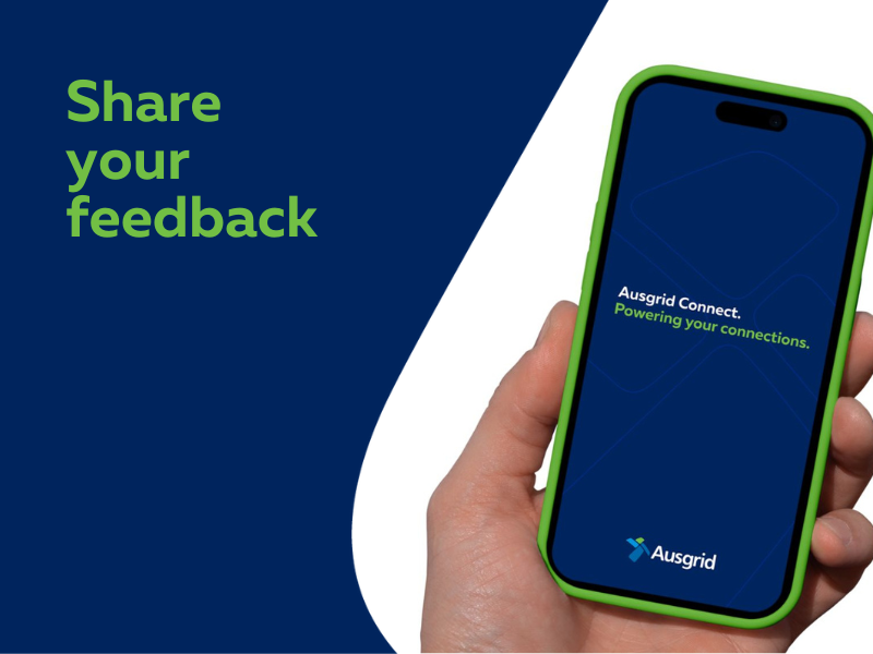 Ausgrid Connect App showing on iPhone